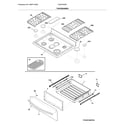 Frigidaire FGGF3059TDE top/drawer diagram