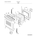 Frigidaire LGEF3046TFH door diagram