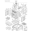 Frigidaire CFES3025PBK body diagram