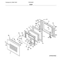Frigidaire CFES3025PBK door diagram