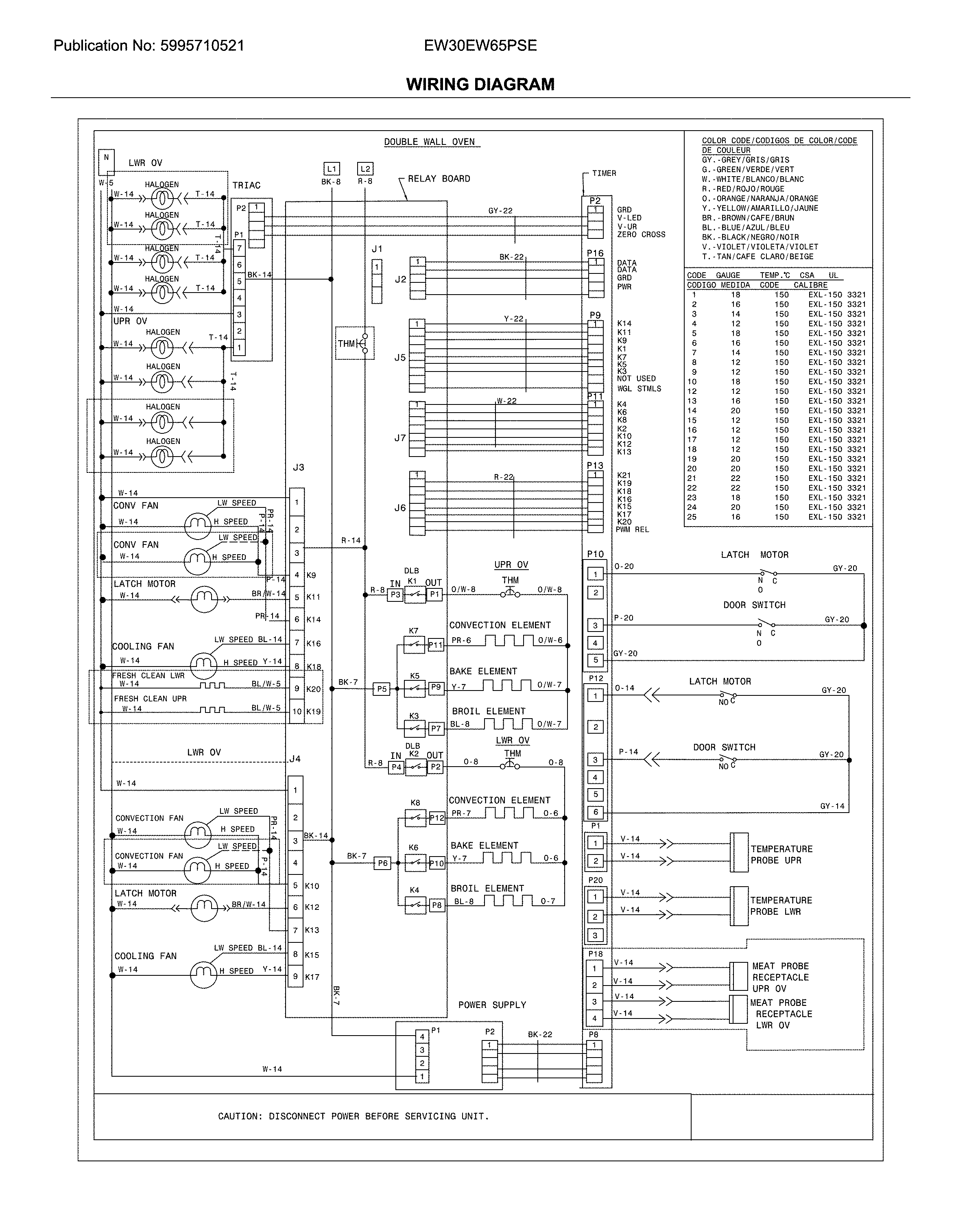 Electrolux EW30EW65PSE wiring diagram diagram