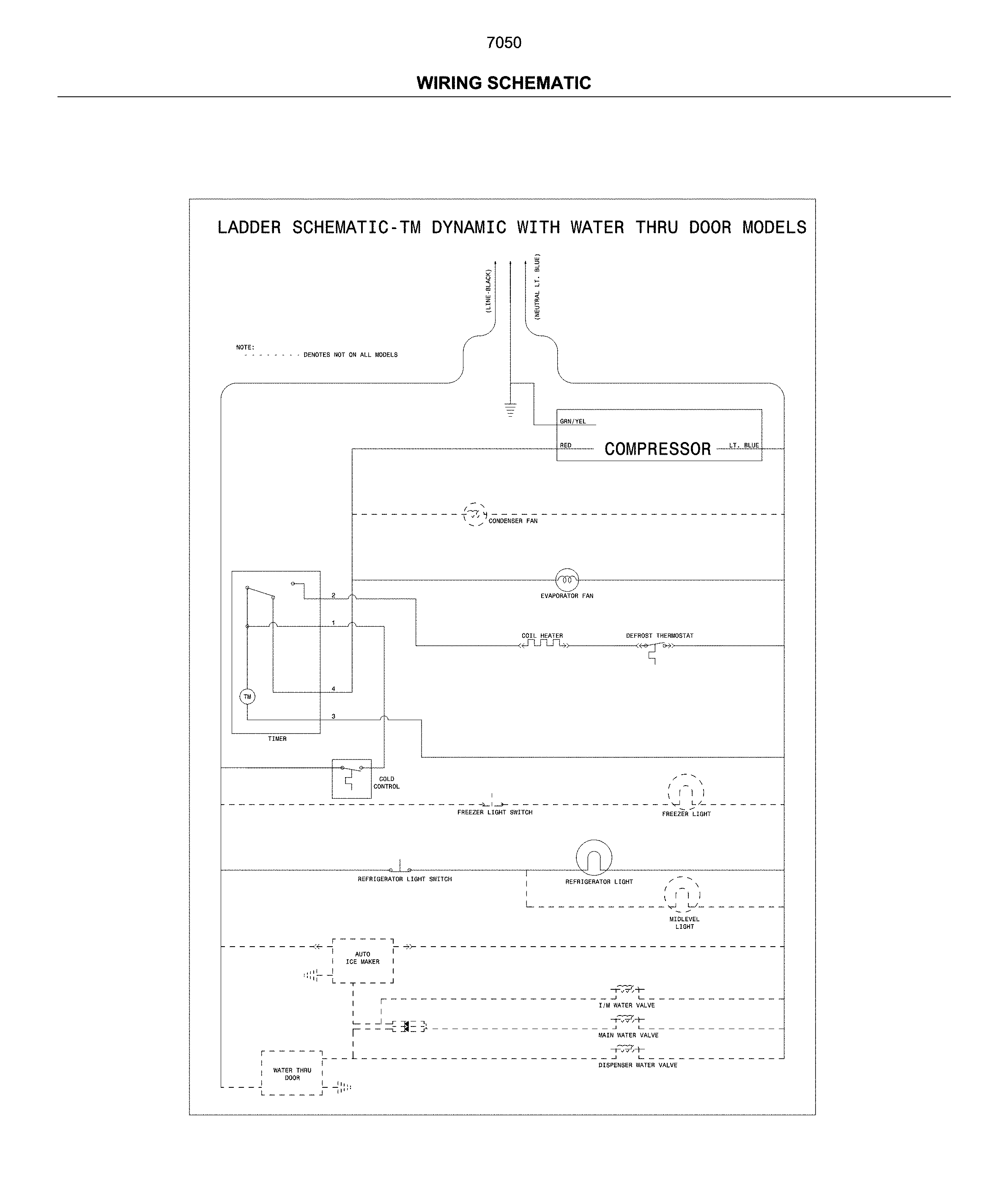 Kenmore 2537050561A wiring schematic diagram