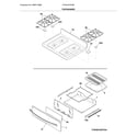 Frigidaire FFGF3016TSB top/drawer diagram