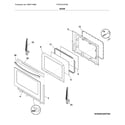 Frigidaire FFGF3016TSB door diagram