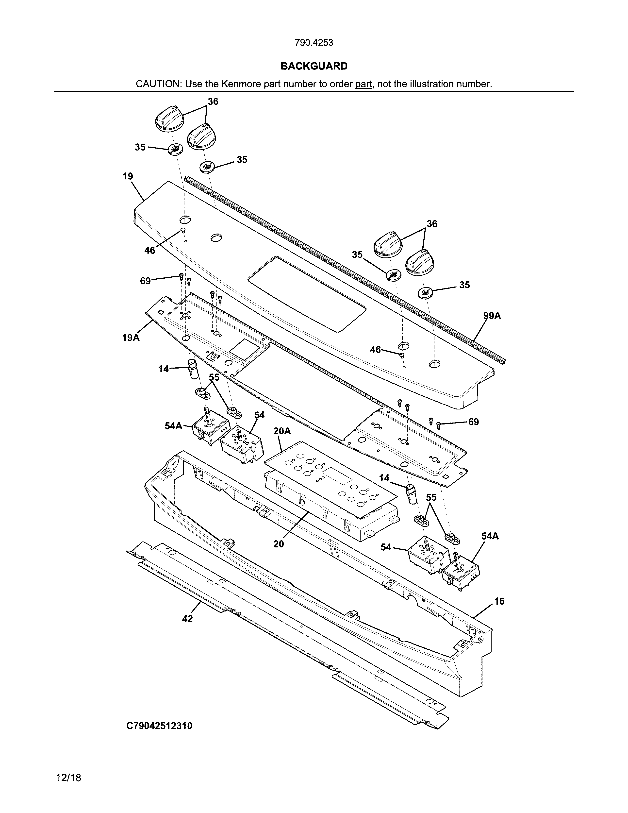 Kenmore 7904253131A backguard diagram