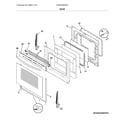 Frigidaire FGGF3059TDD door diagram