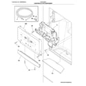 Frigidaire LGHD2369TD3 controls & ice dispenser diagram