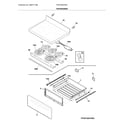 Frigidaire FFEF3054TWG top/drawer diagram