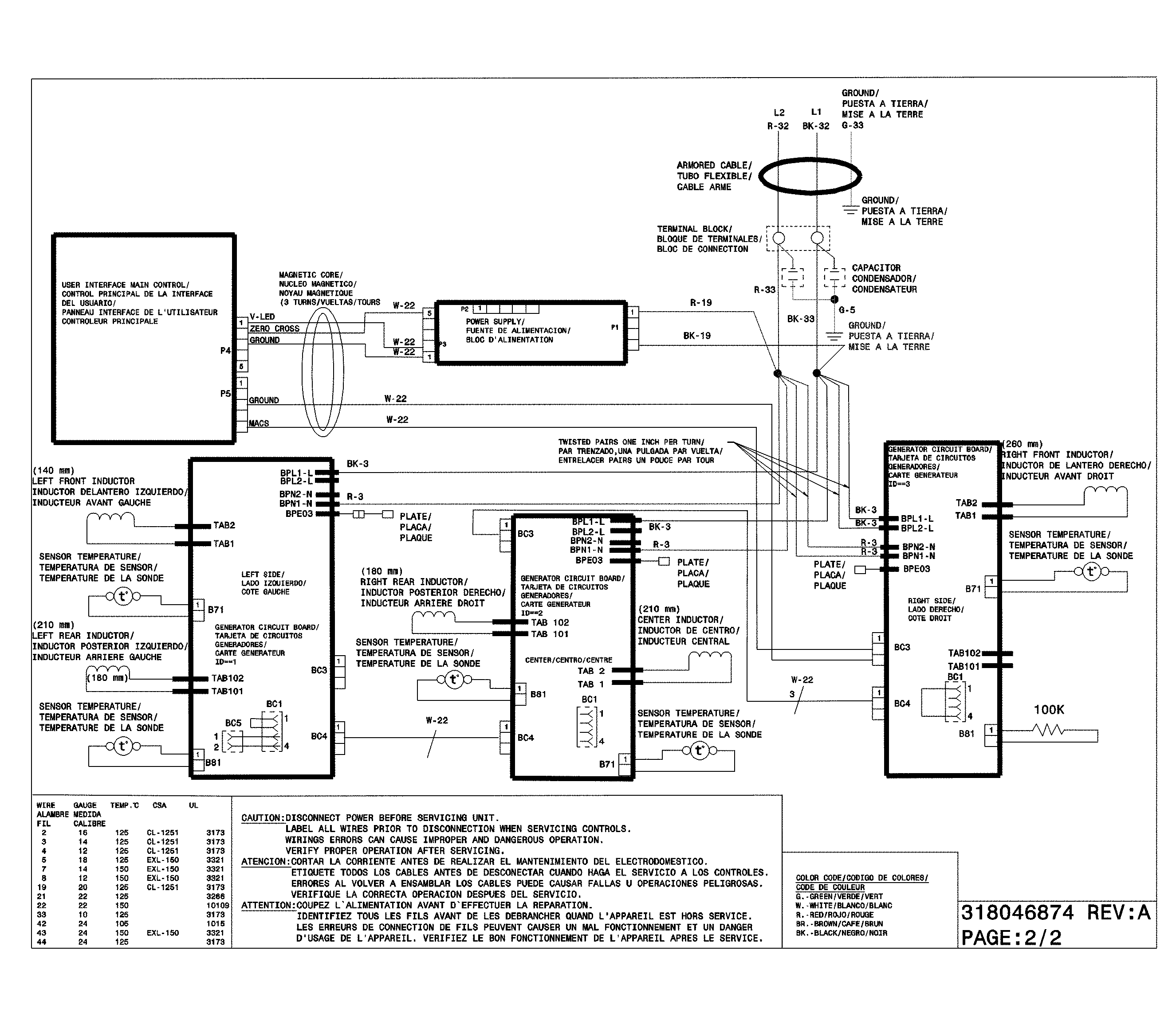 Frigidaire FGIC3067MBA wiring diagram diagram