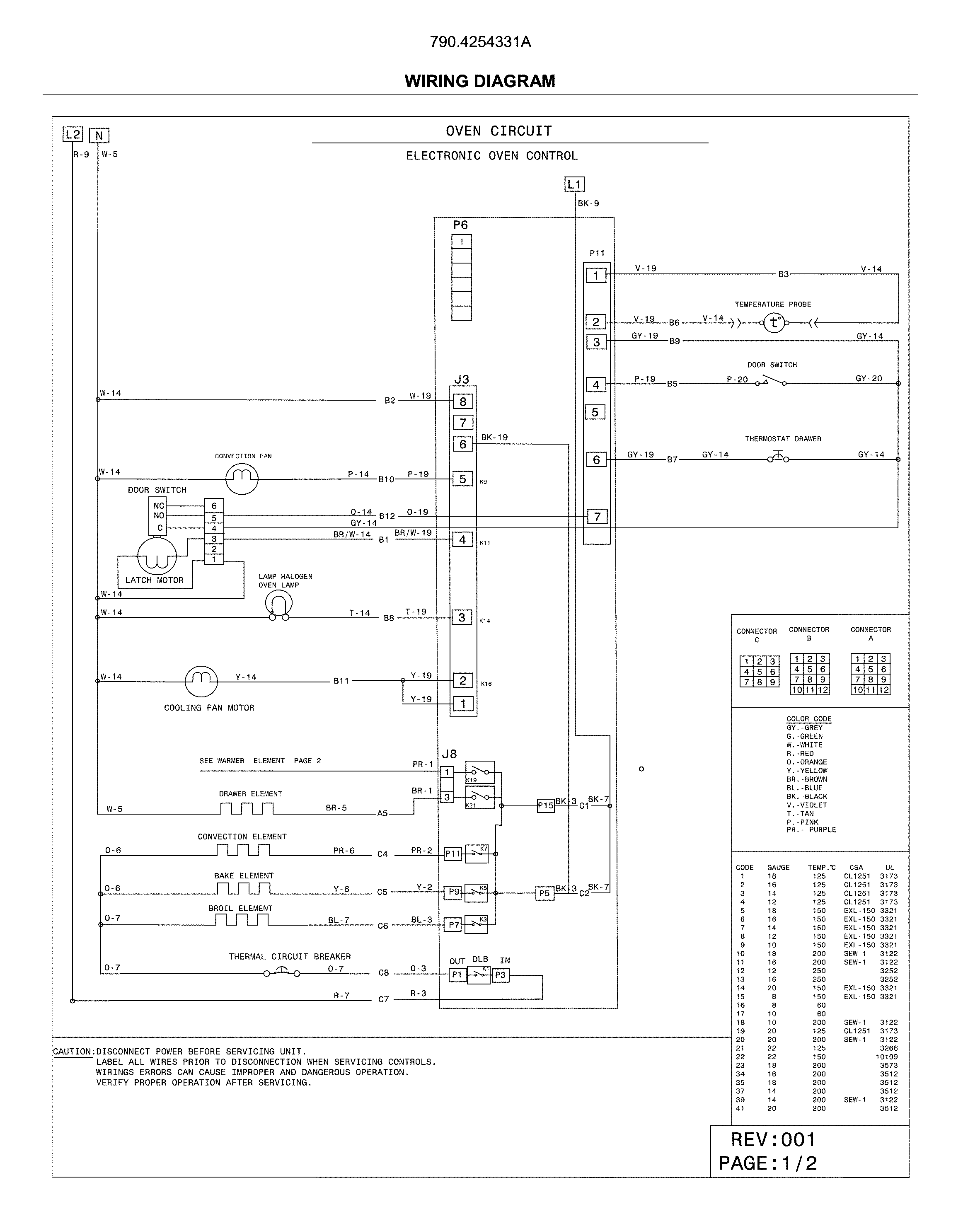 Kenmore 7904254331A wiring diagram diagram