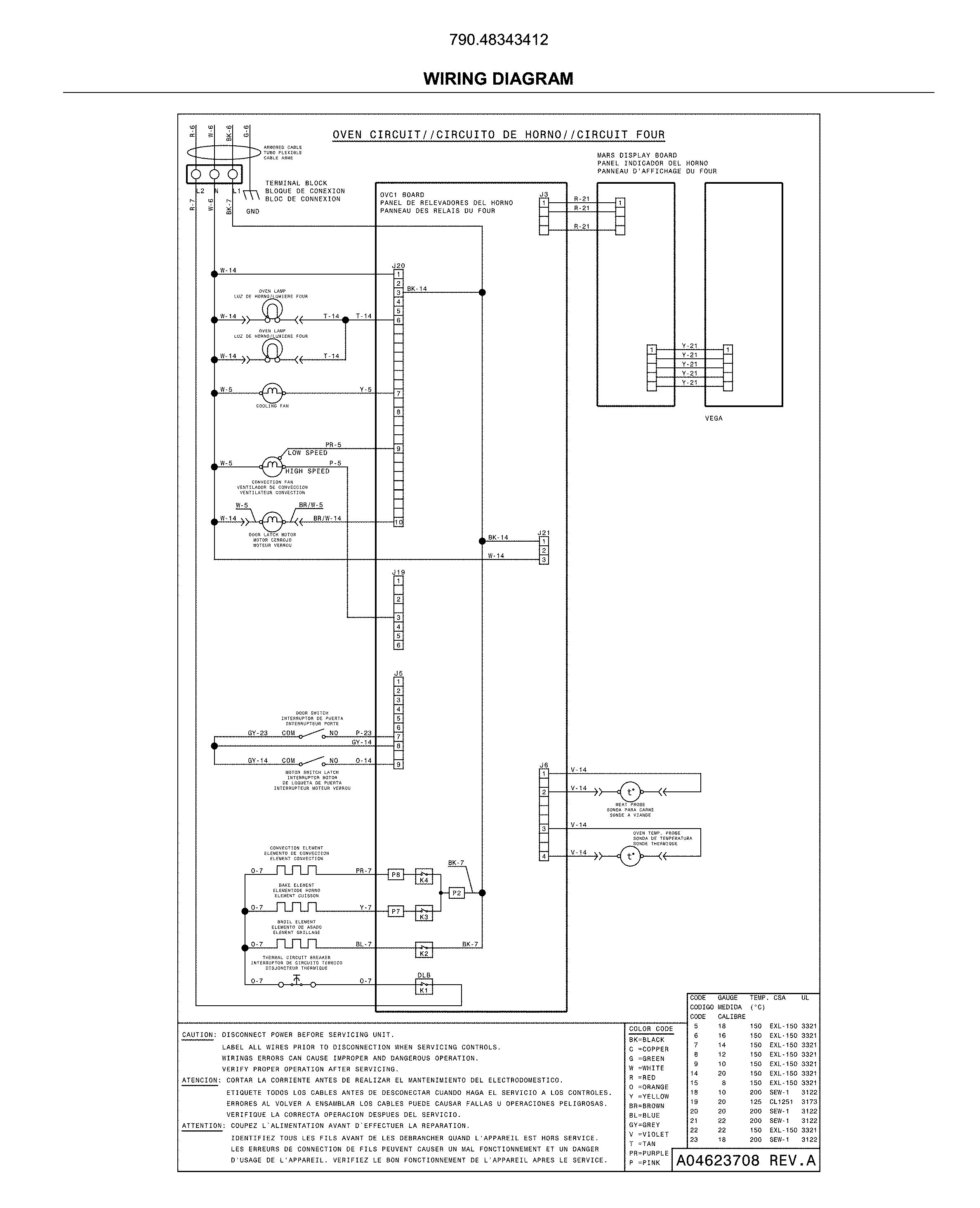Kenmore Elite 79048343412 wiring diagram diagram