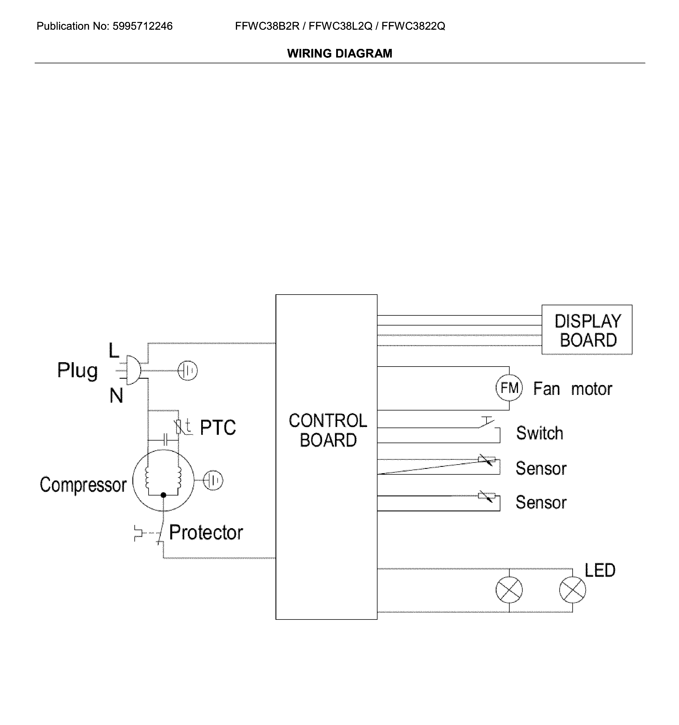 Frigidaire FFWC3822QS wiring diagram diagram