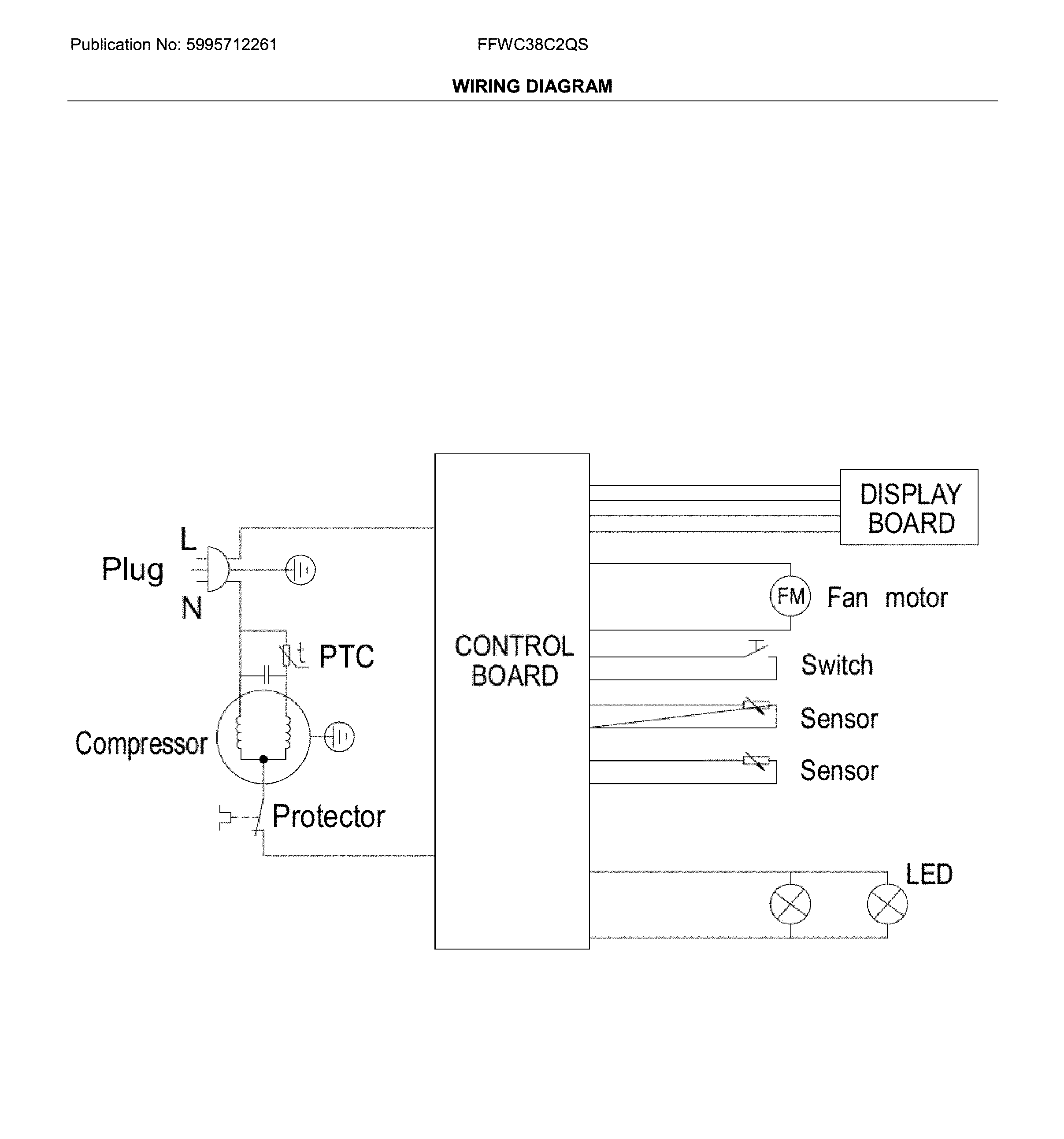 Frigidaire FFWC38C2QS wiring diagram diagram