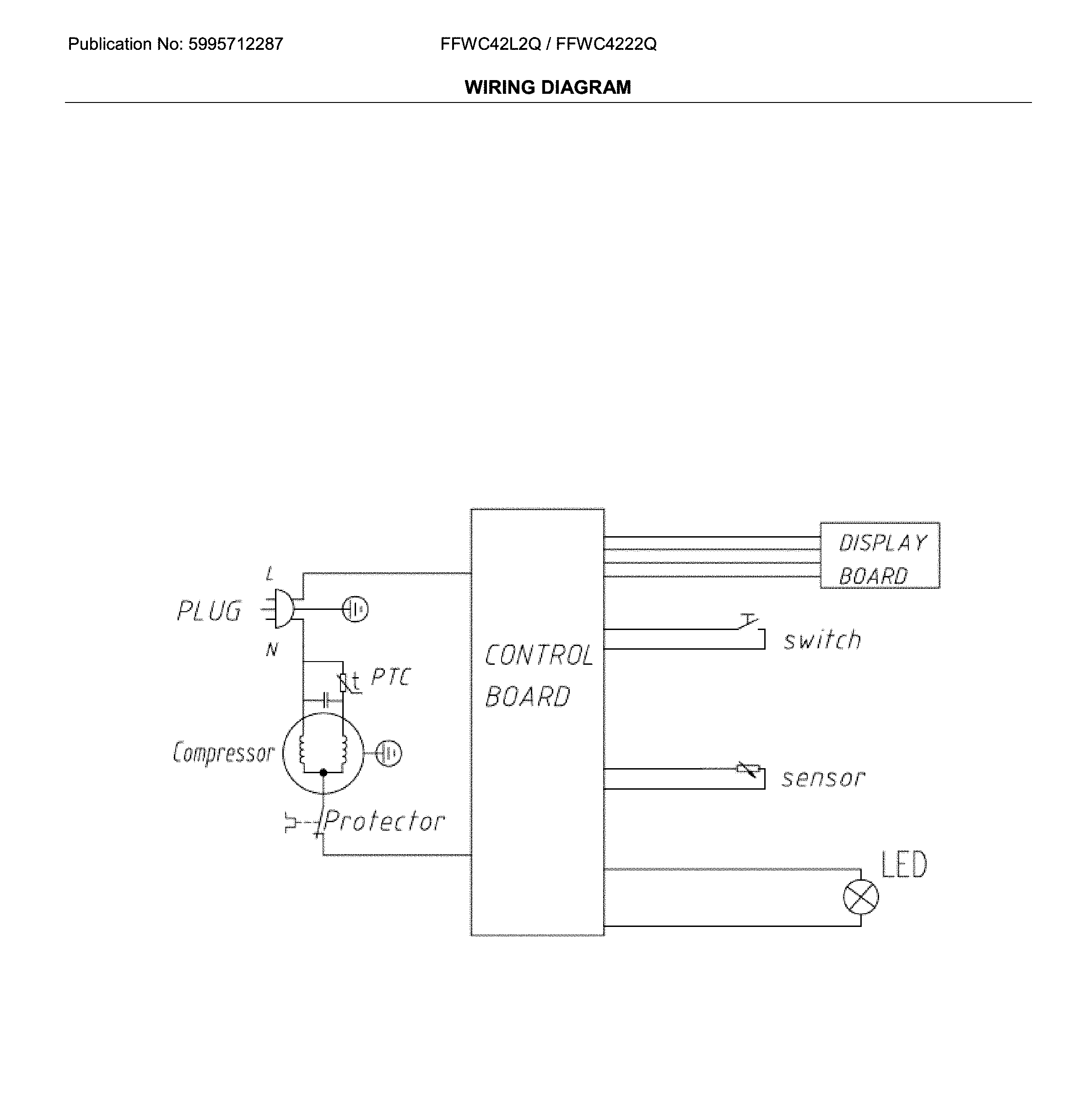 Frigidaire FFWC42L2QS wiring diagram diagram