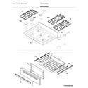 Frigidaire FFGF3056TSD top/drawer diagram