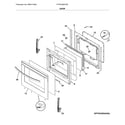 Frigidaire FFGF3056TSD door diagram
