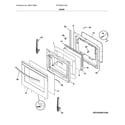 Frigidaire FFGH3051VSA door diagram