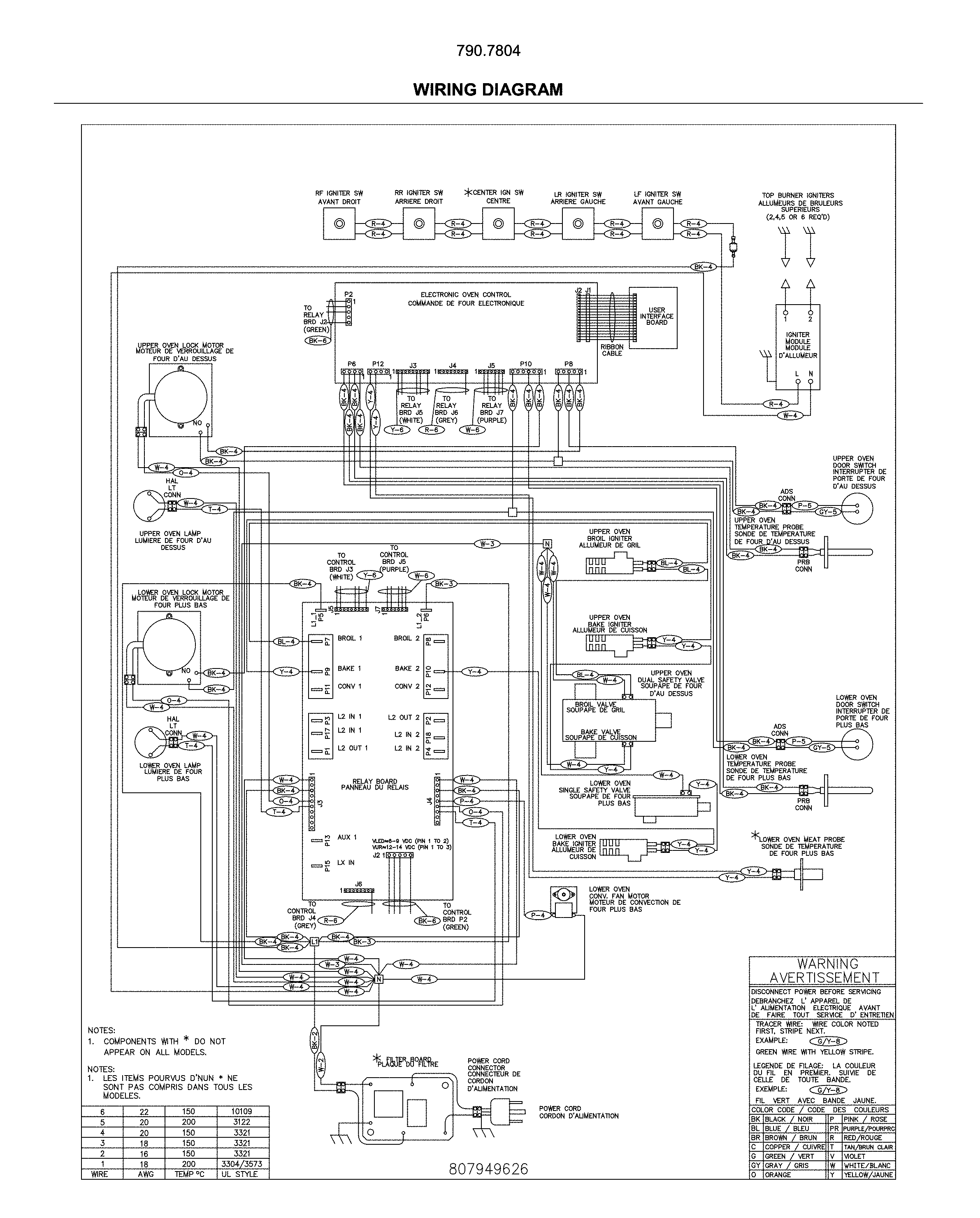 Kenmore 79078049414 wiring diagram diagram