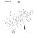 Frigidaire FFGF3016TMA door diagram
