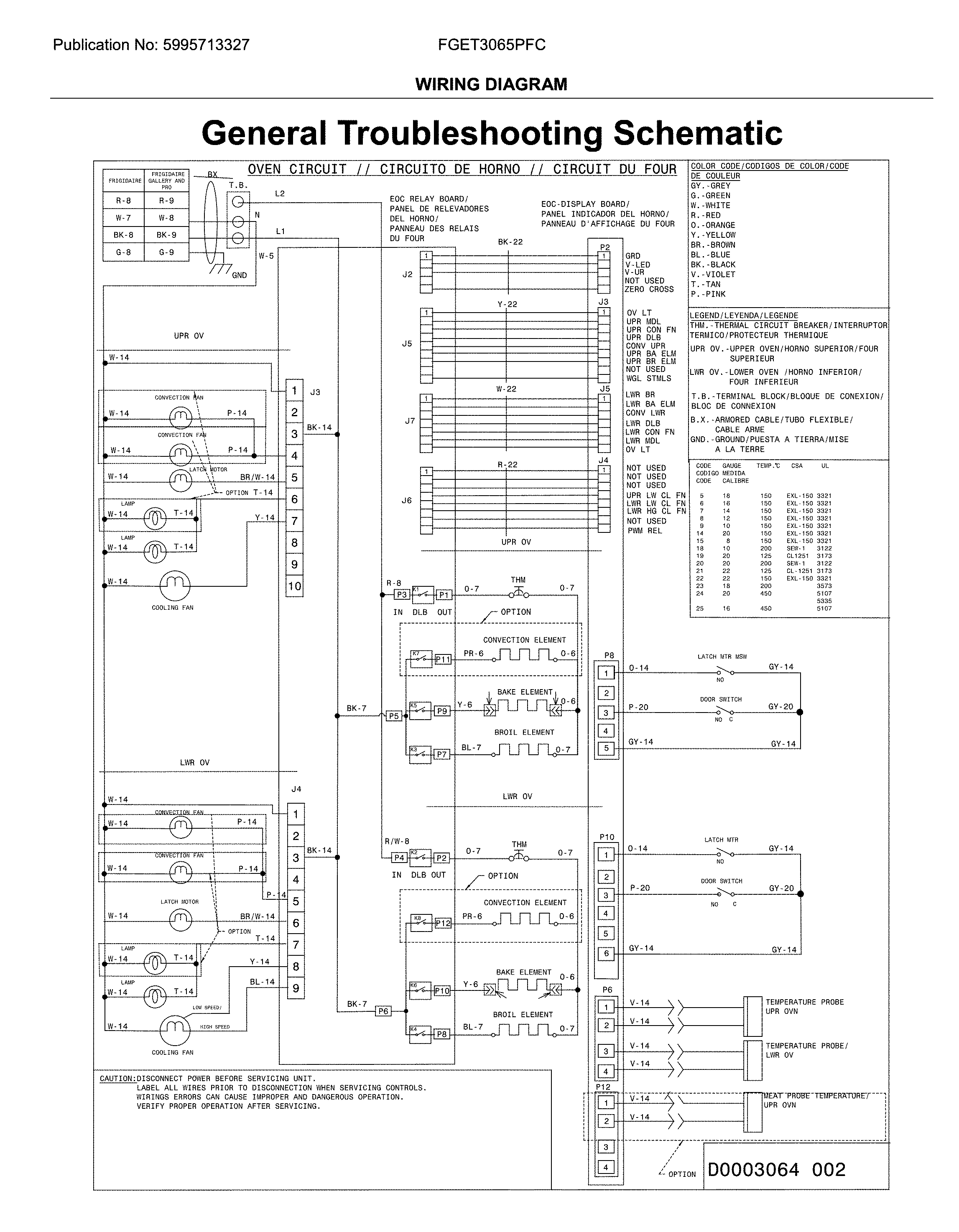 Frigidaire FGET3065PFC wiring diagram diagram