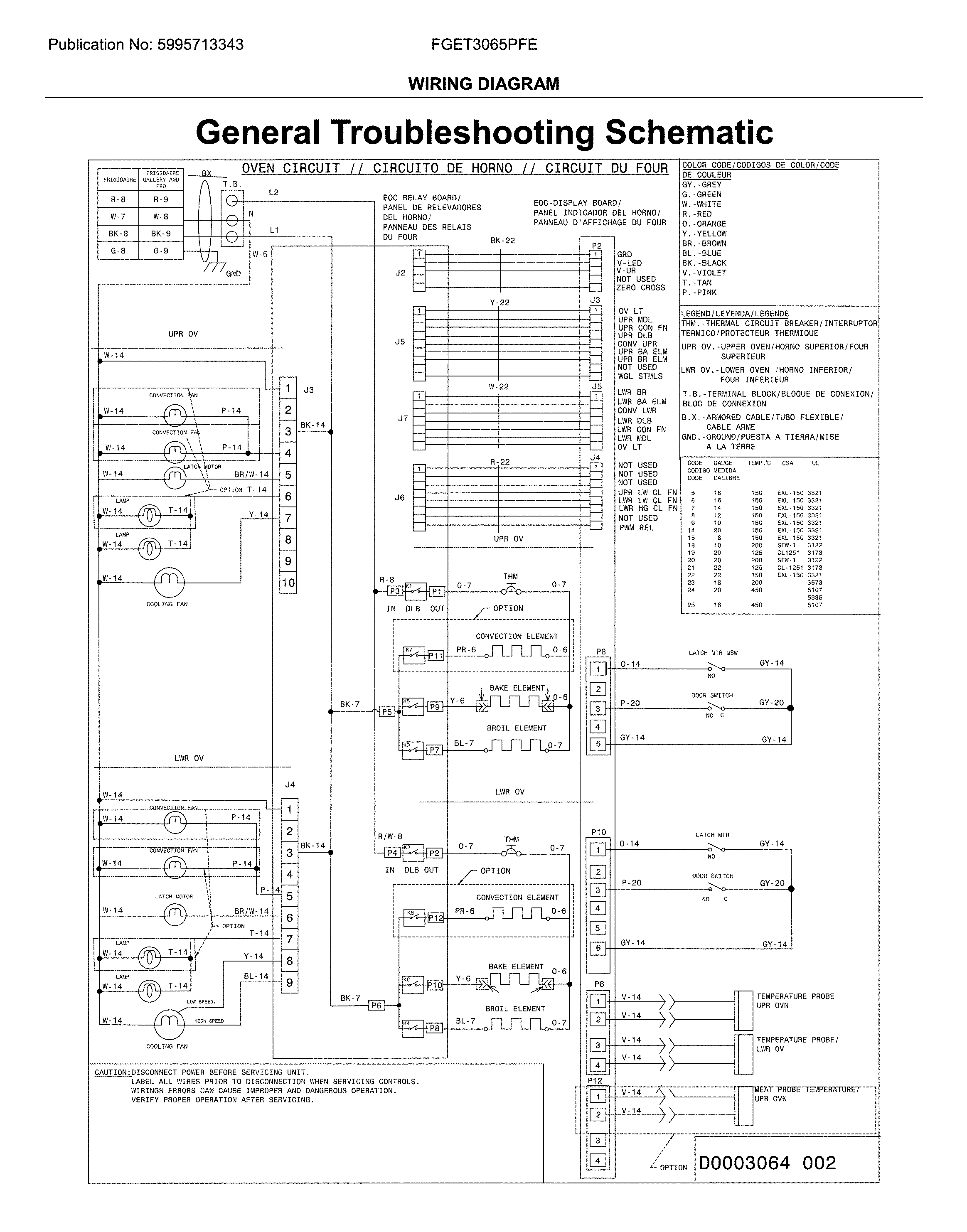 Frigidaire FGET3065PFE wiring diagram diagram
