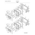 Frigidaire FGET3065PDA doors diagram