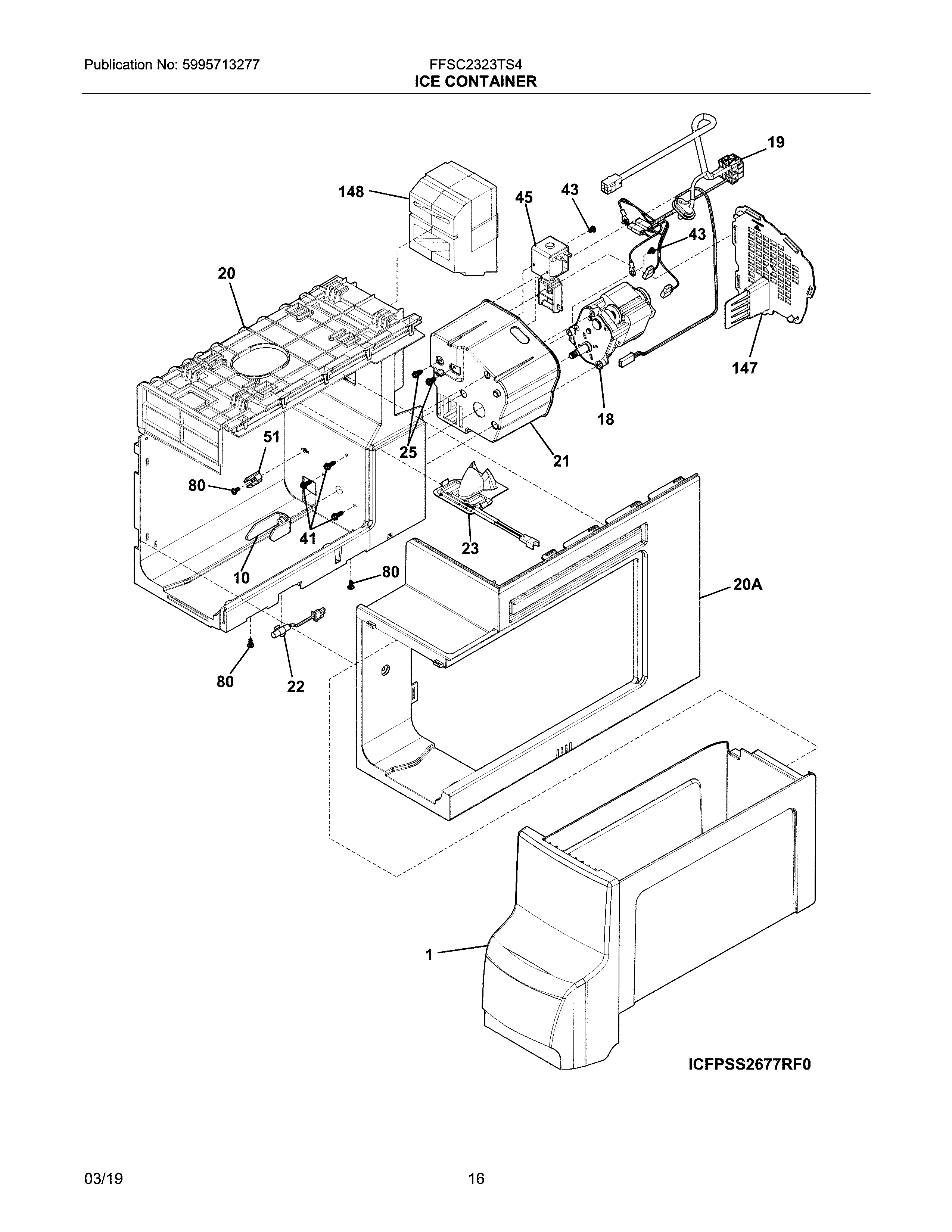 Frigidaire FFSC2323TS4 container diagram