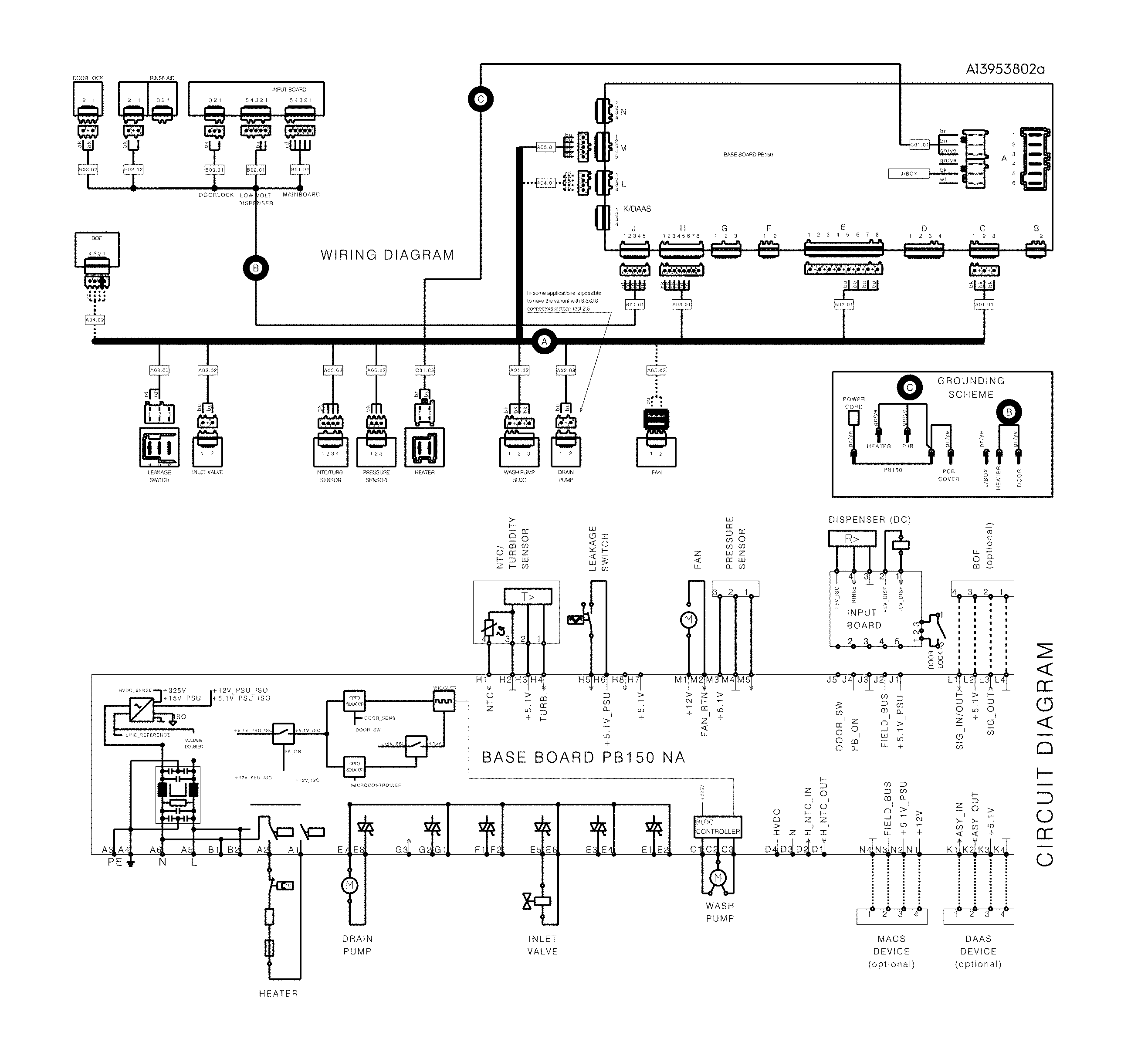 Frigidaire LFID2459VF1A wiring diagram diagram