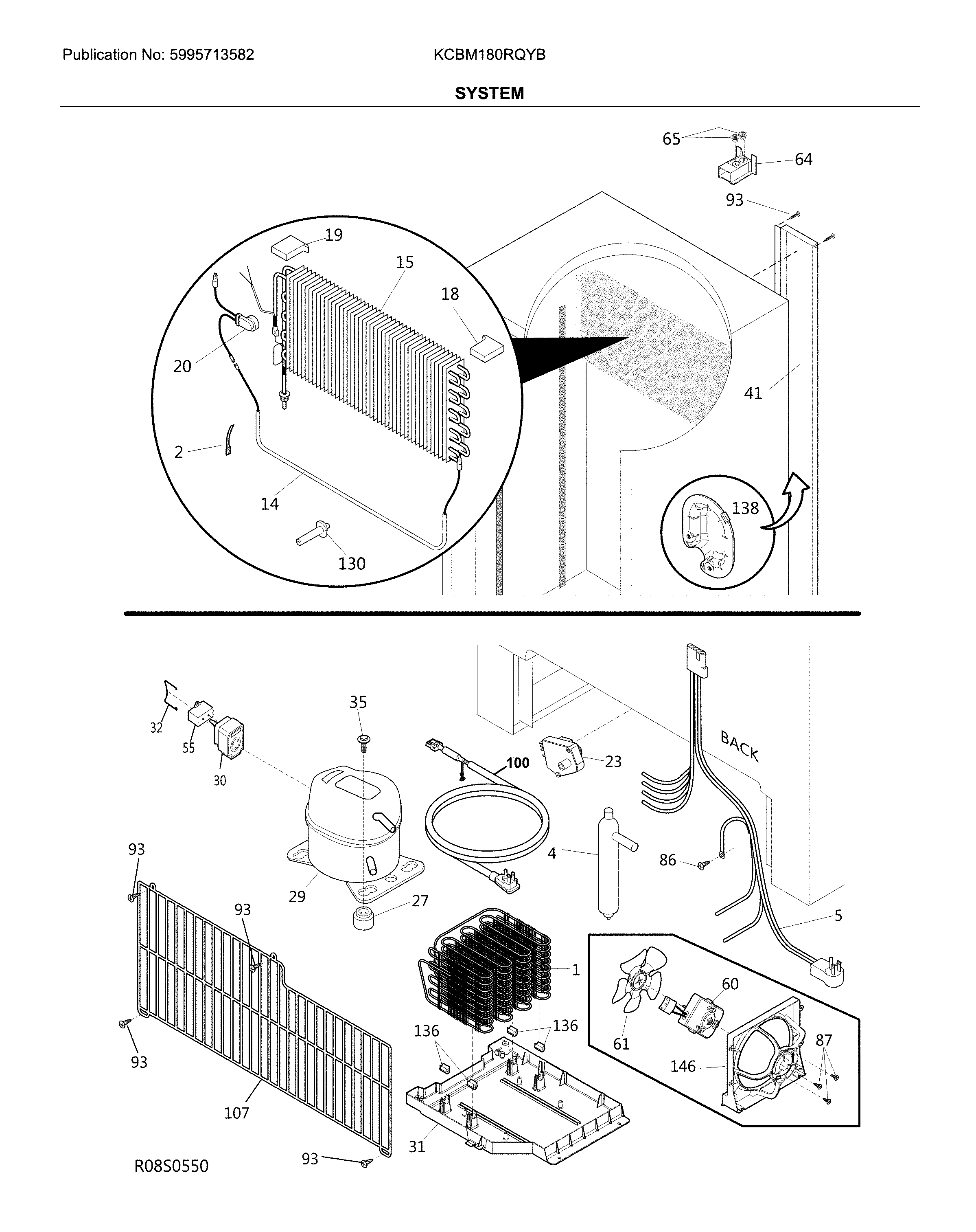 Kelvinator KCBM180RQYB system diagram