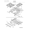 Frigidaire LFGH3054UFB top/drawer diagram