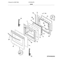 Frigidaire LFGH3054UFB door diagram