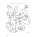Kenmore 41761732811 upper cabinet/drum heater diagram