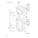 Frigidaire FFHT2033VS0 door diagram