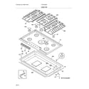 Frigidaire FFGC3626SWE cook top diagram