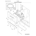 Frigidaire LGHB2869TF1 controls & ice dispenser diagram