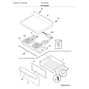 Frigidaire CFEF3055TSC top/drawer diagram
