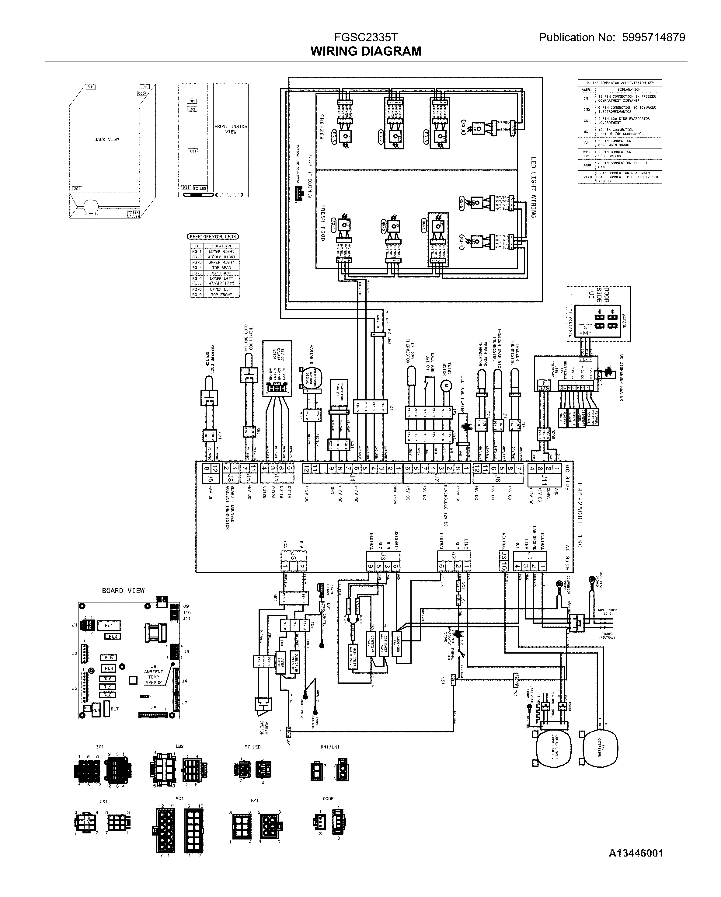 Frigidaire FGSC2335TD8 wiring diagram diagram