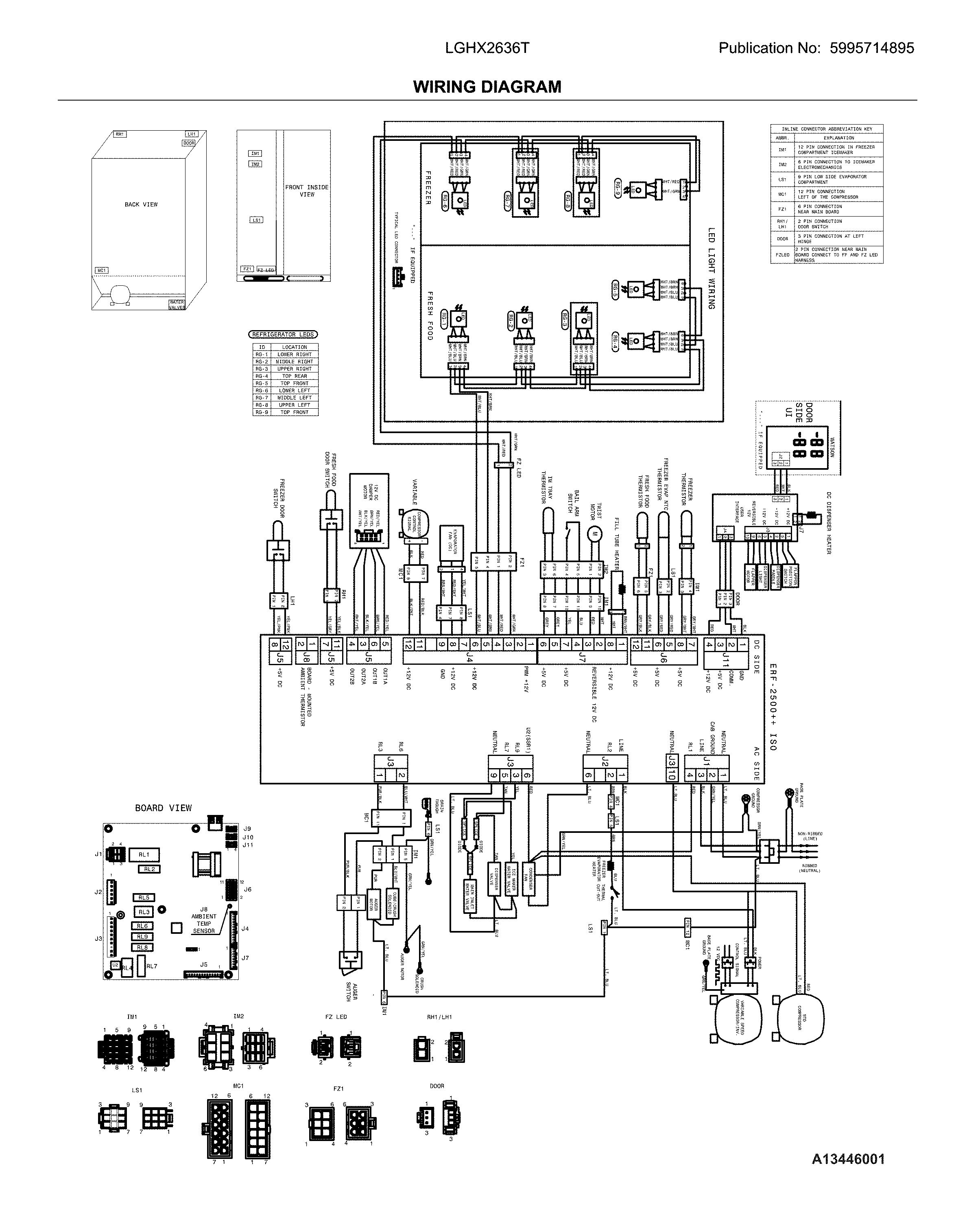 Frigidaire LGHX2636TD8 wiring diagram diagram