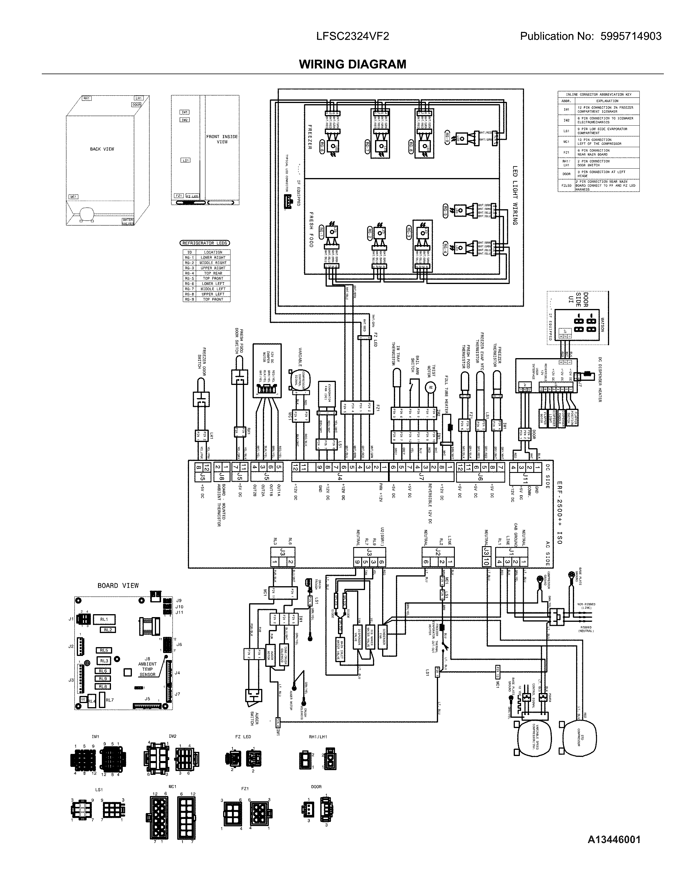 Frigidaire LFSC2324VF2 wiring diagram diagram