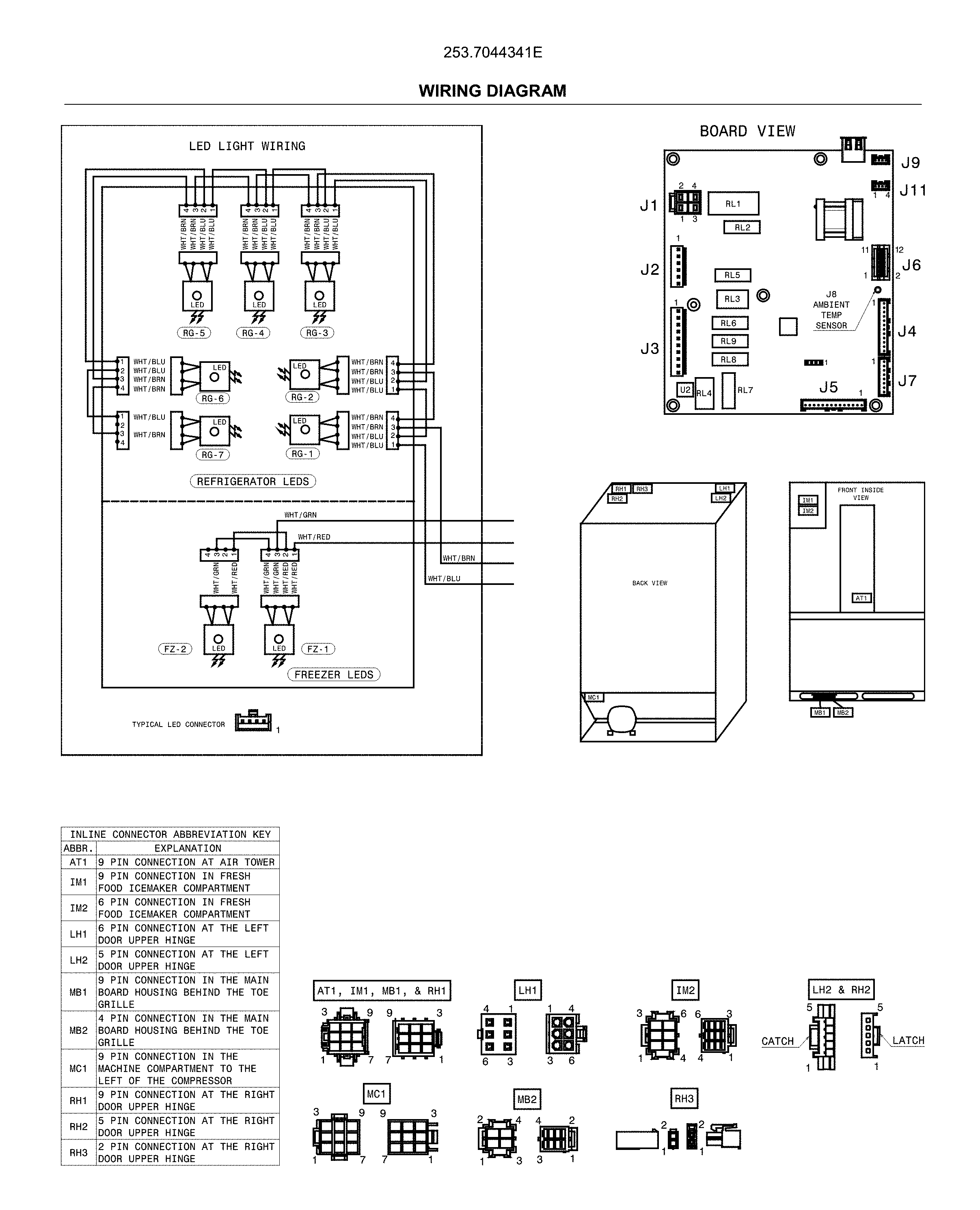 Kenmore 2537044341E wiring diagram diagram