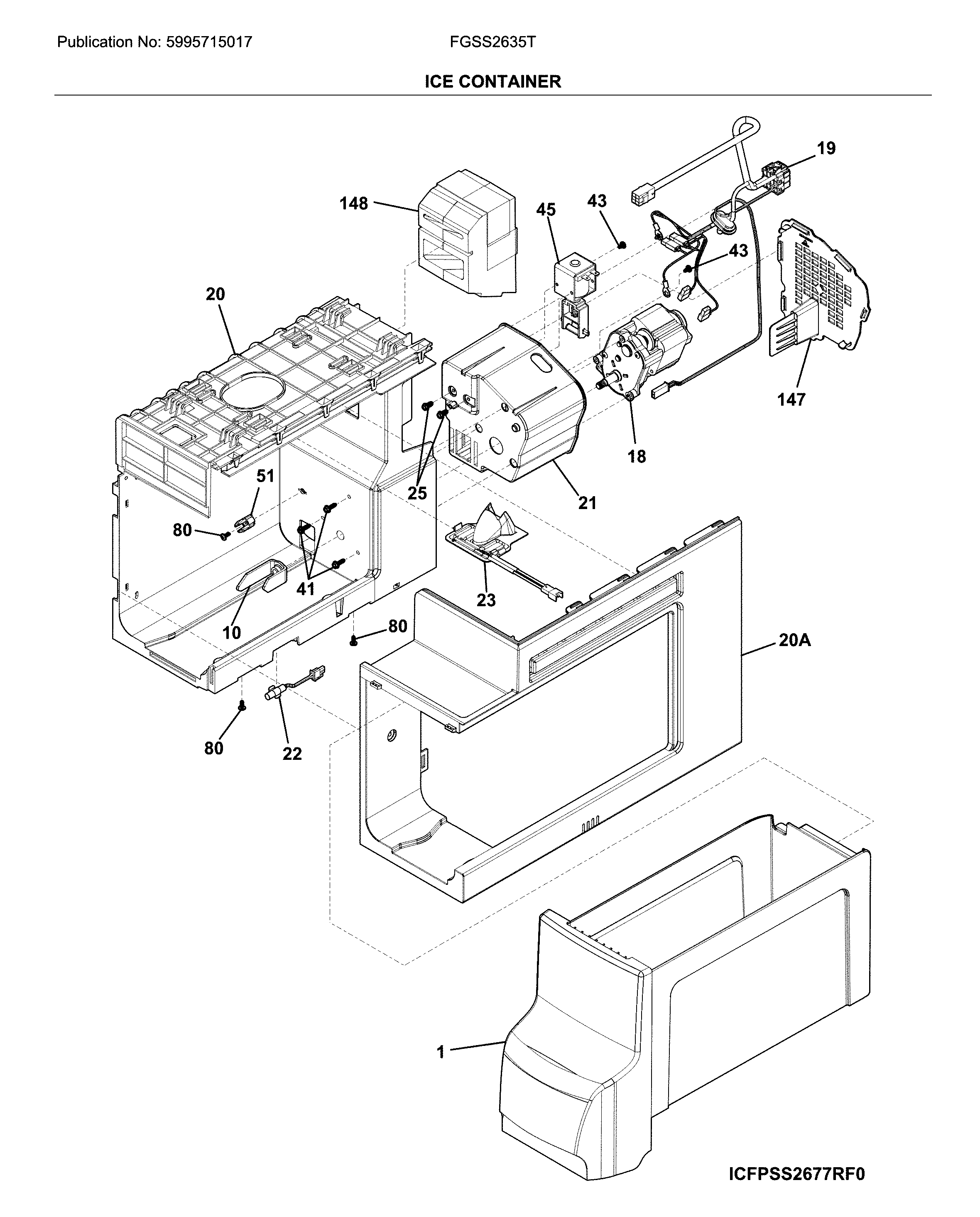 Frigidaire FGSS2635TF7 container diagram