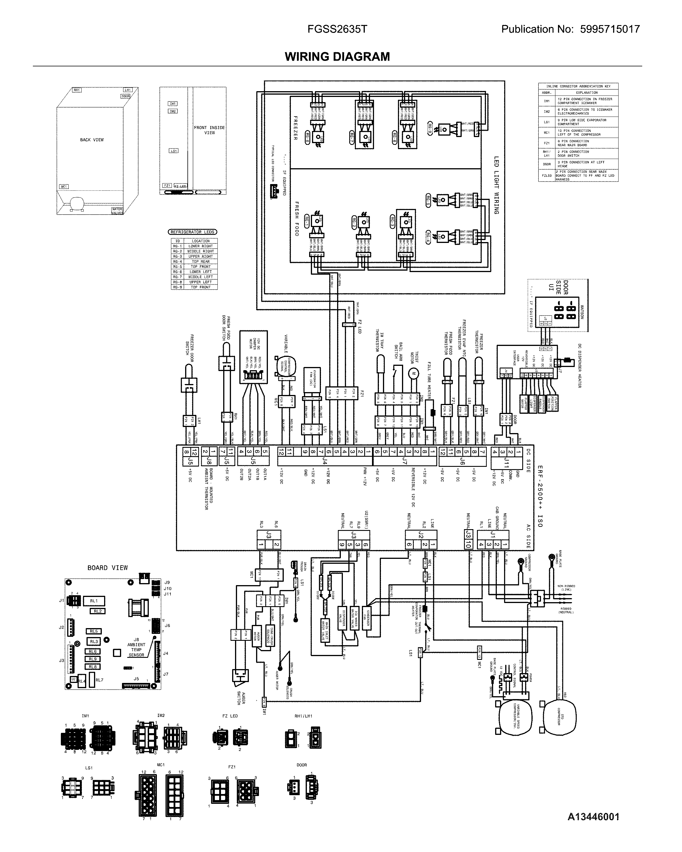 Frigidaire FGSS2635TF7 wiring diagram diagram