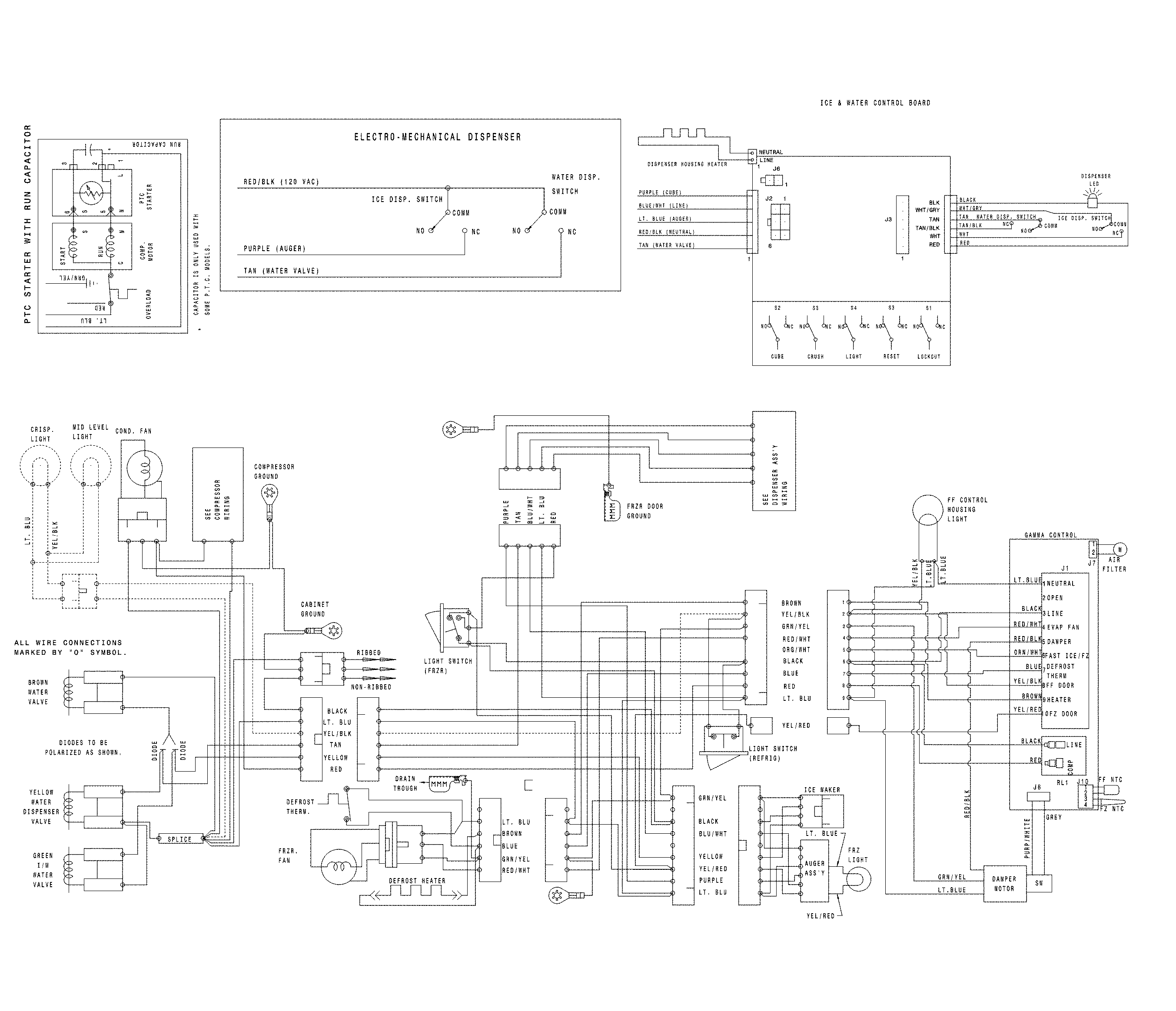 Frigidaire LFSS2612TE1 wiring diagram diagram