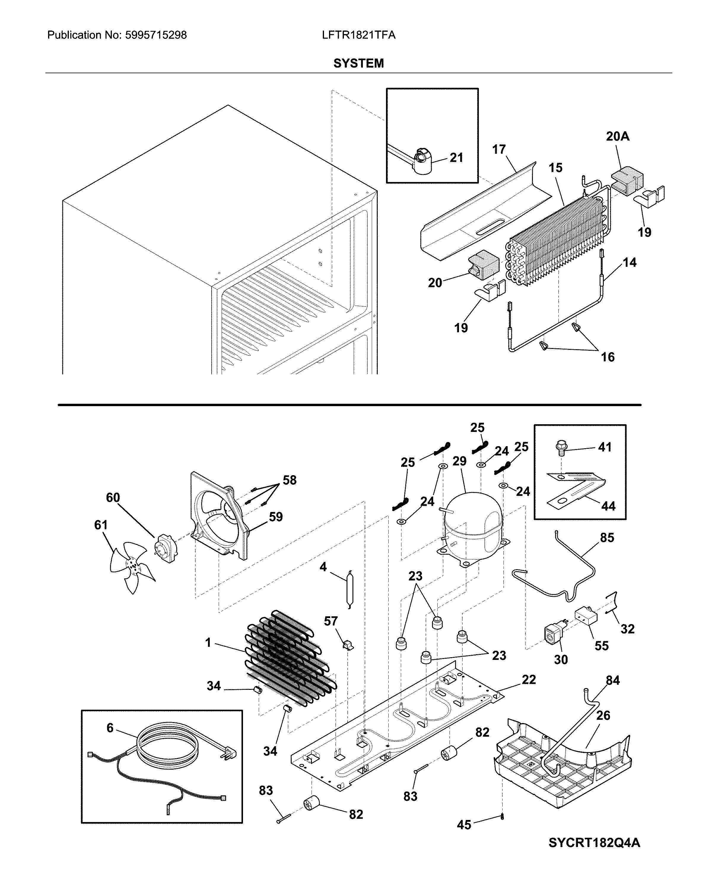 Frigidaire LFTR1821TFA system diagram