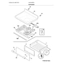 Frigidaire CGEF3035RFB top/drawer diagram