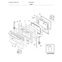 Frigidaire CGEF3035RFB door diagram
