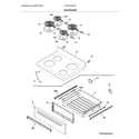 Frigidaire FFEF3016VSA top/drawer diagram
