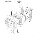 Frigidaire FFEF3016VSA door diagram