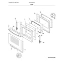 Frigidaire CFEF3016VWA door diagram