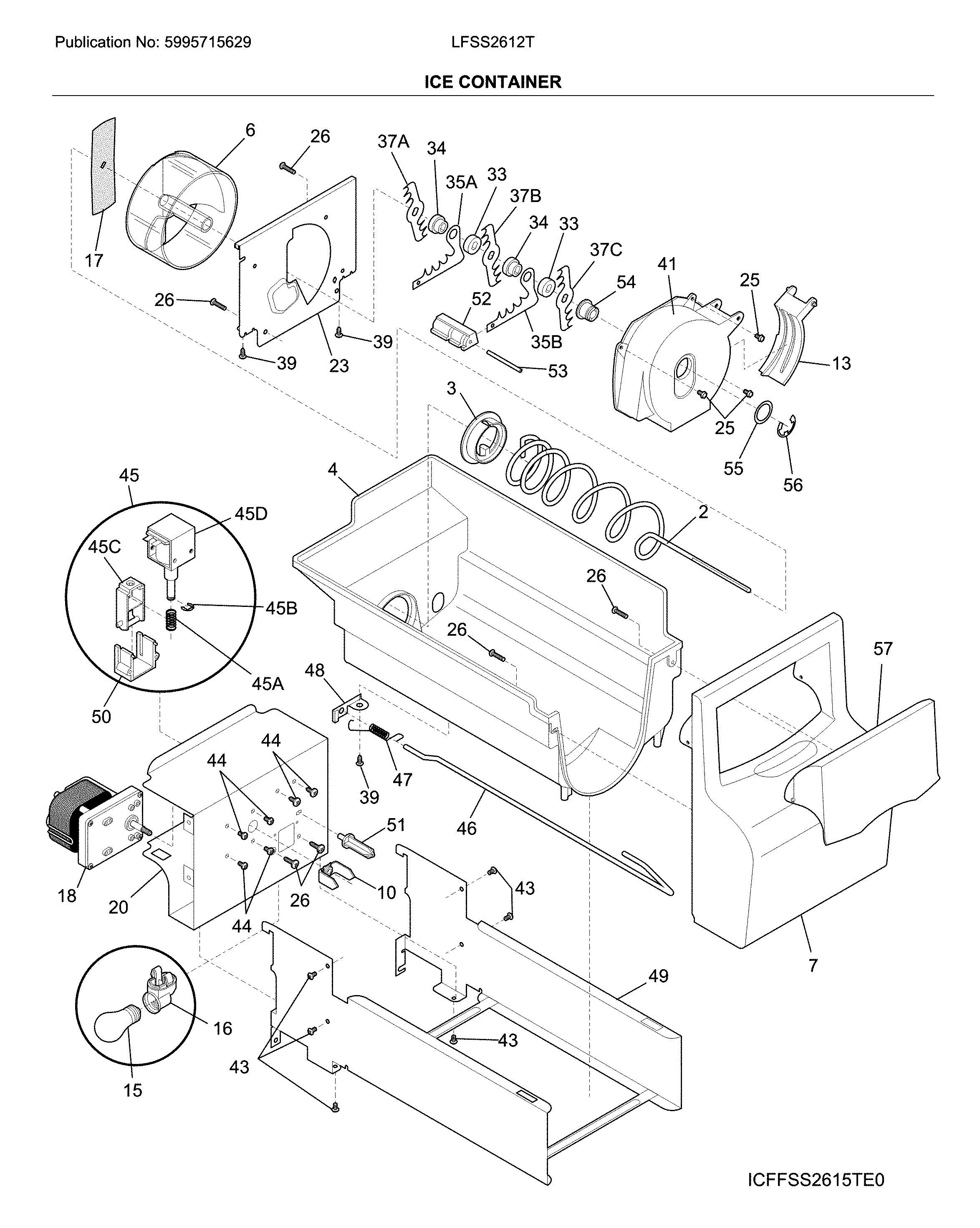 Frigidaire LFSS2612TF2 container diagram